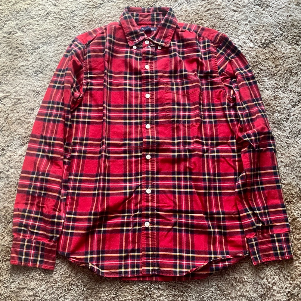 Gap Standard Fit Plaid Shirt - Men’s Small